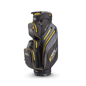2026 Powakaddy Dri-Tech Waterproof Golf Bag (Black/Yellow)