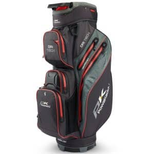 2026 Powakaddy Dri-Tech Waterproof Golf Bag (Black/Red)