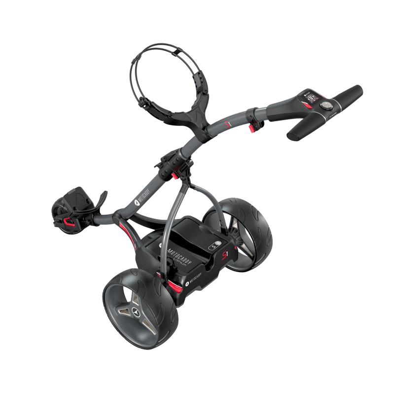 EXTRAS !! Motocaddy MOTOCADDY 2022 S1 ELECTRIC GOLF TROLLEY 18 HOLE LITHIUM BATTERY 
